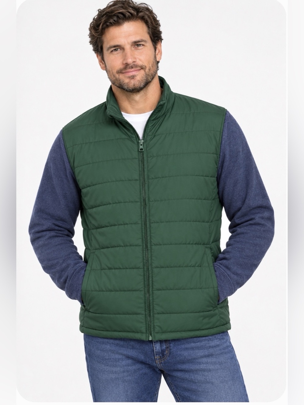 Peter Millar Crown Sport  Hybrid Fleece Jacket Nordic Pine Green Navy XL NWT $27